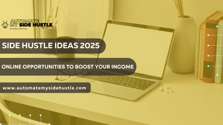 Side Hustle Ideas 2025 to boost your income